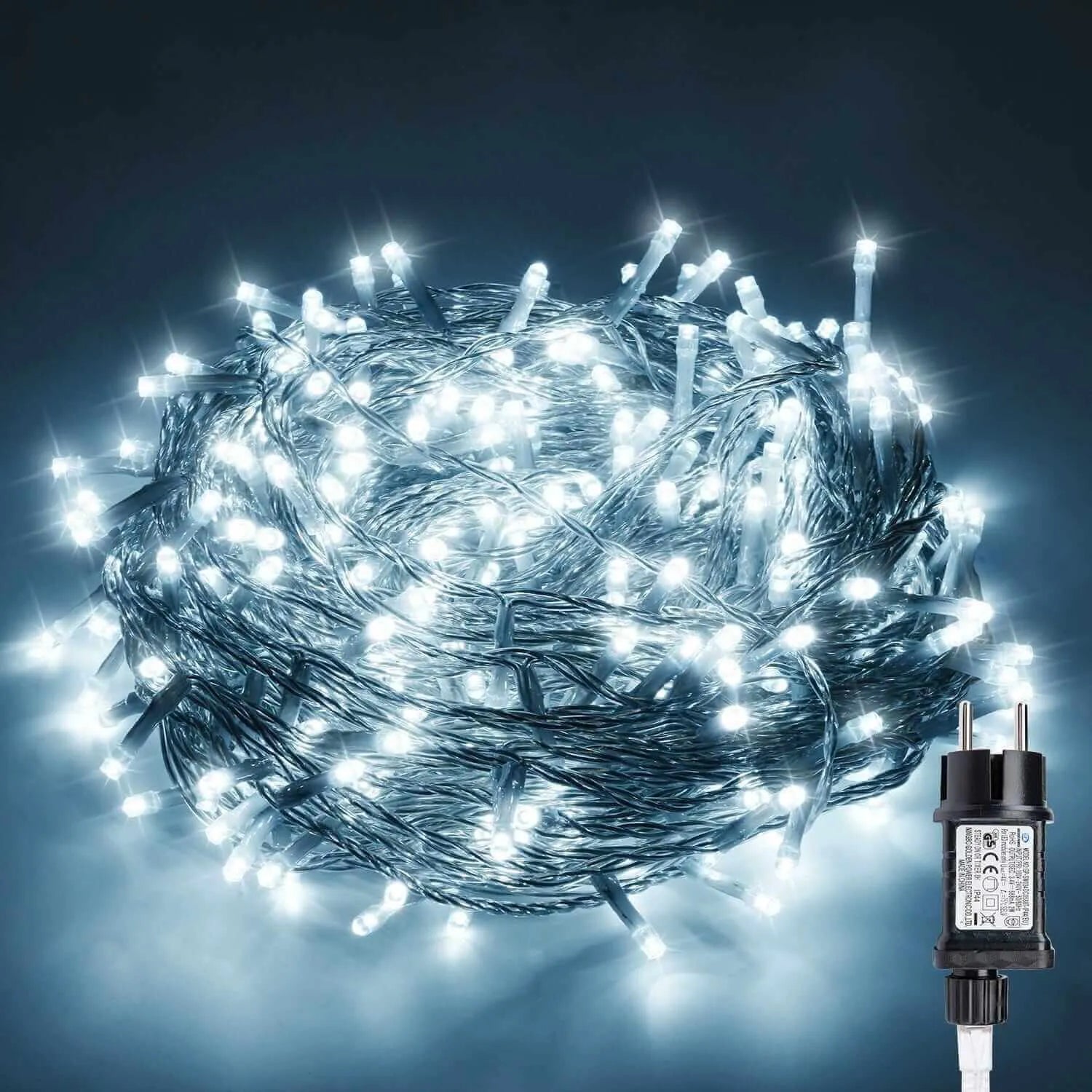 gresonic-led-lichterkette-300-led-kaltwei-mit-stecker image 1