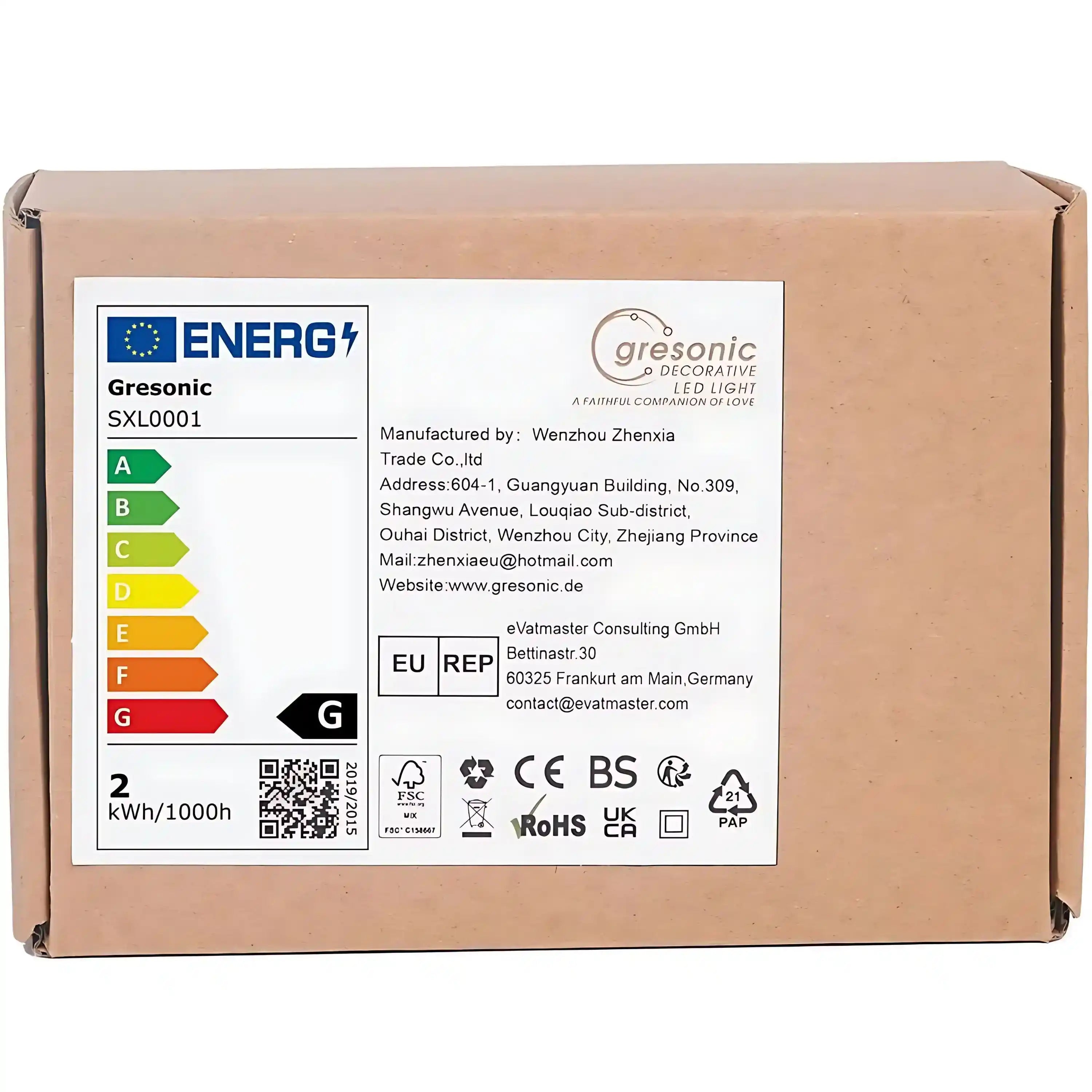 gresonic-led-lampion-lichterkette-20-leds-warmwei image 6