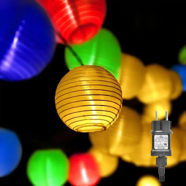 gresonic-led-lampion-lichterkette-20-led-bunt-netz-garten image 1