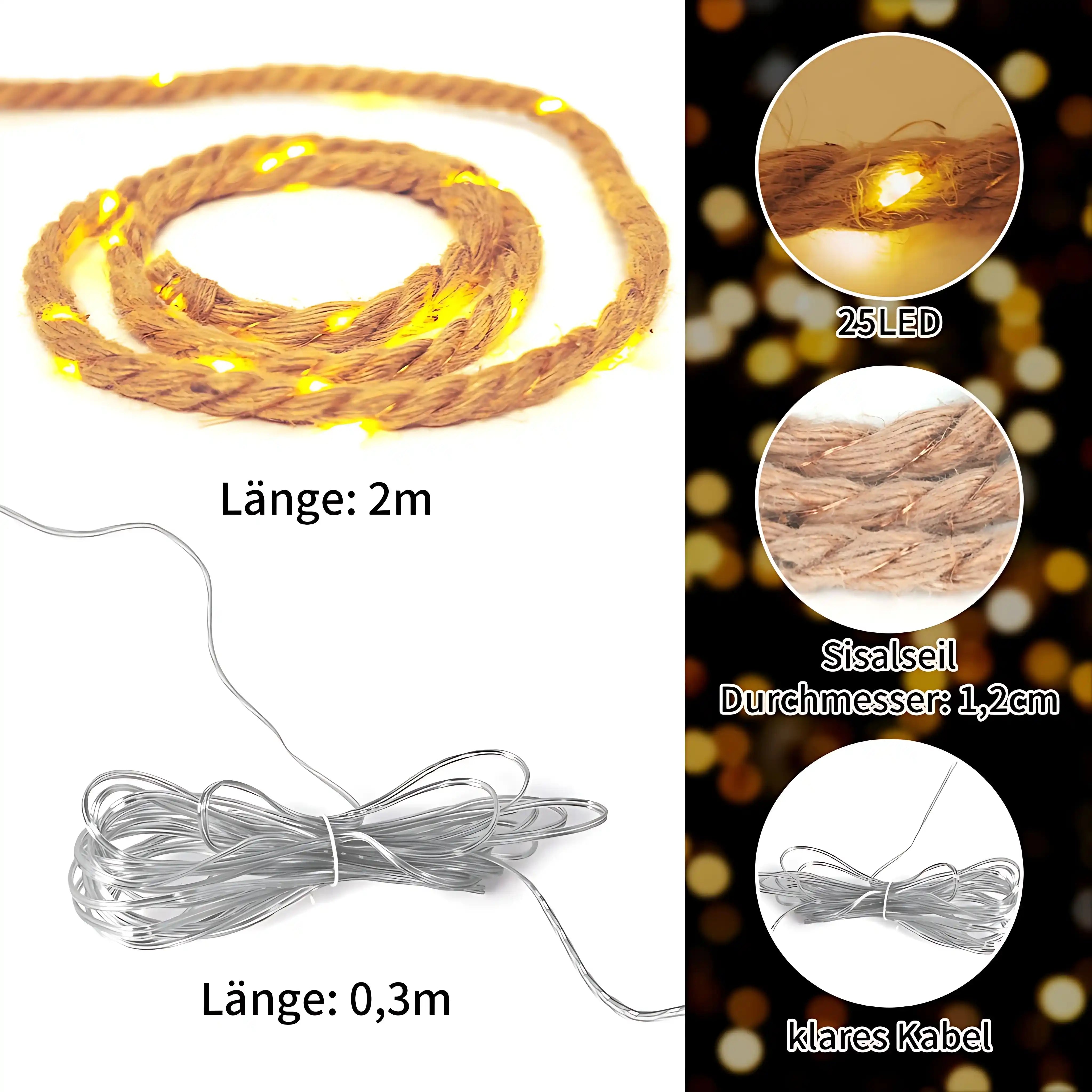 gresonic-seil-lichterkette-25-led-2m-jute-timer-warmwei image 3