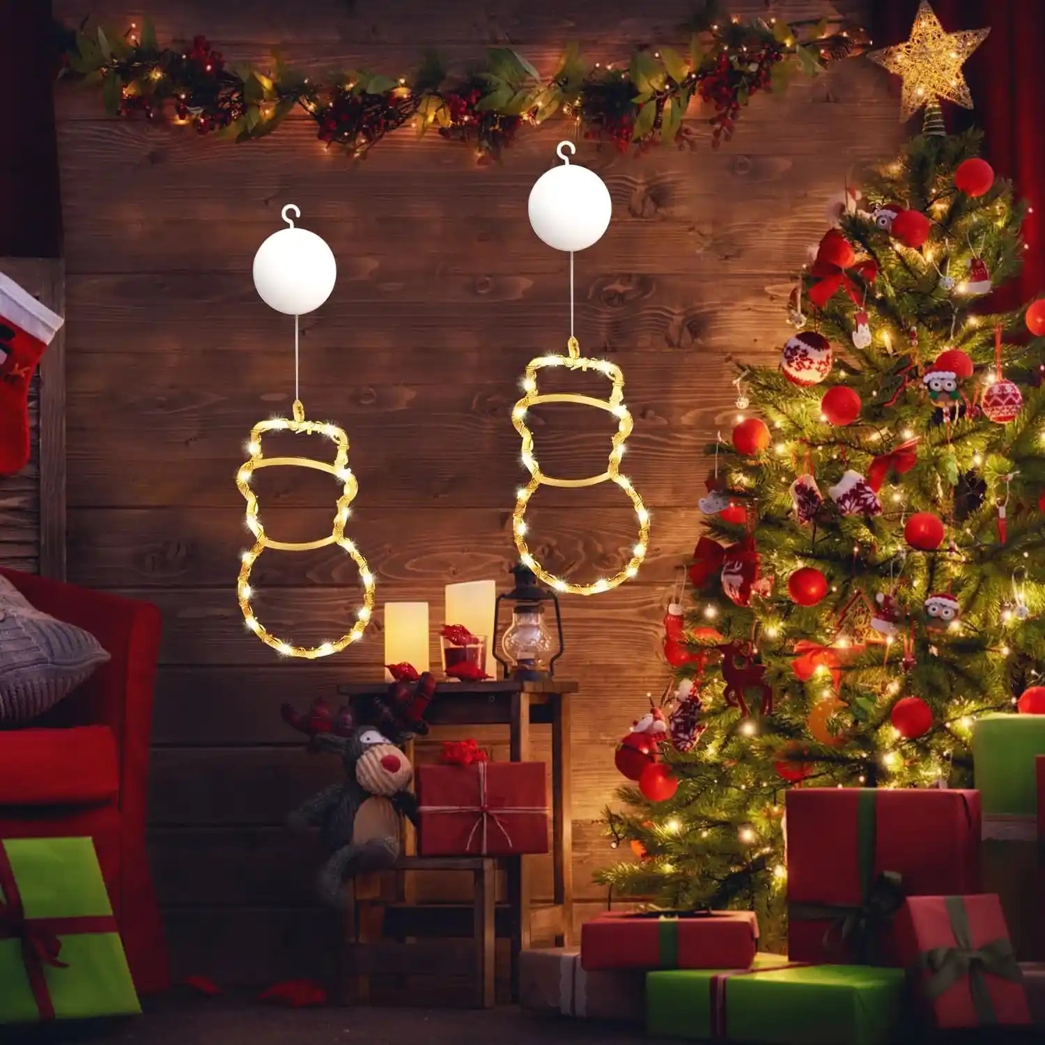 gresonic-lichtervorhang-schneemann-led-fensterdeko-2er-batteriebetrieben image 3