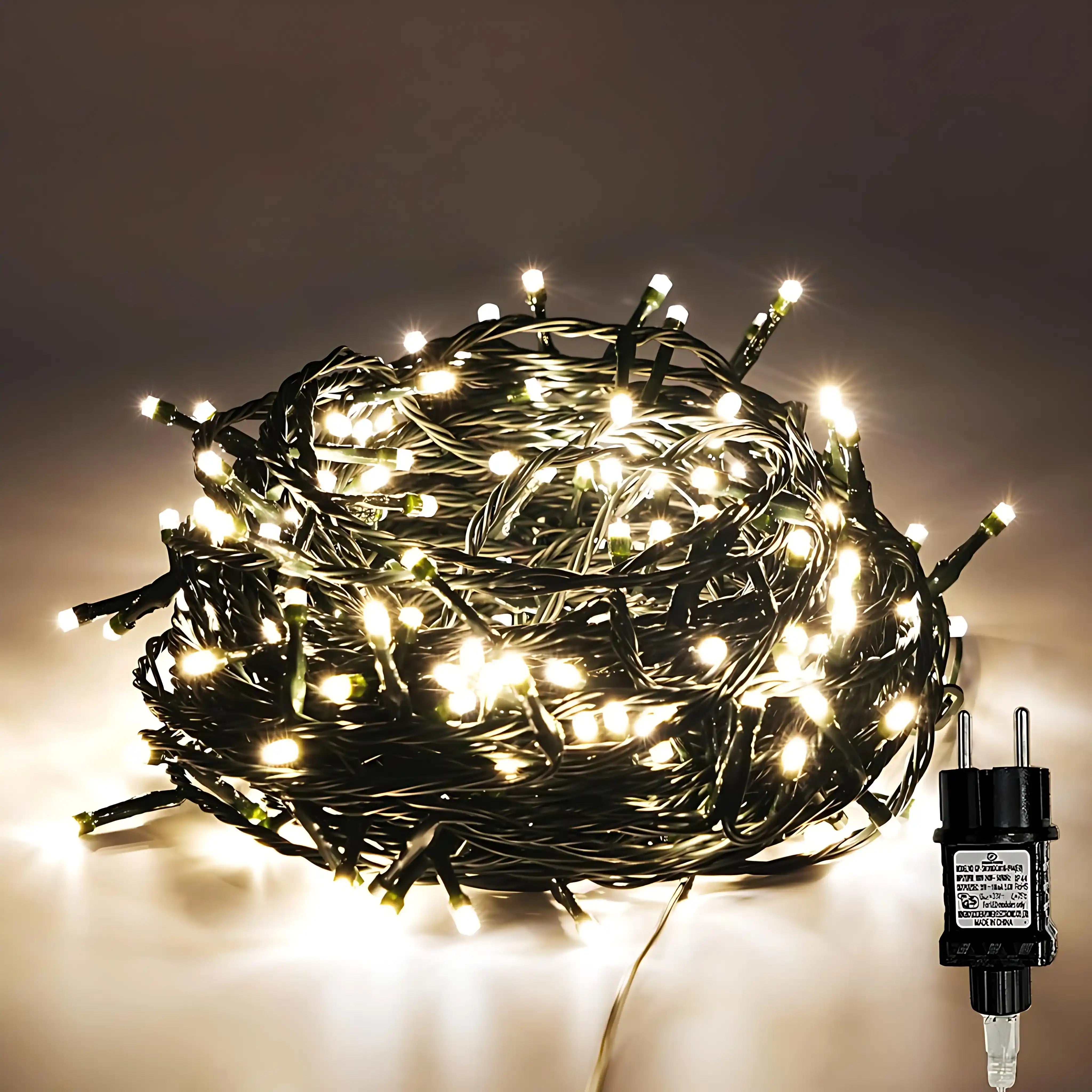 gresonic-led-lichterkette-400-led-warmwei-gr-nes-kabel image 1