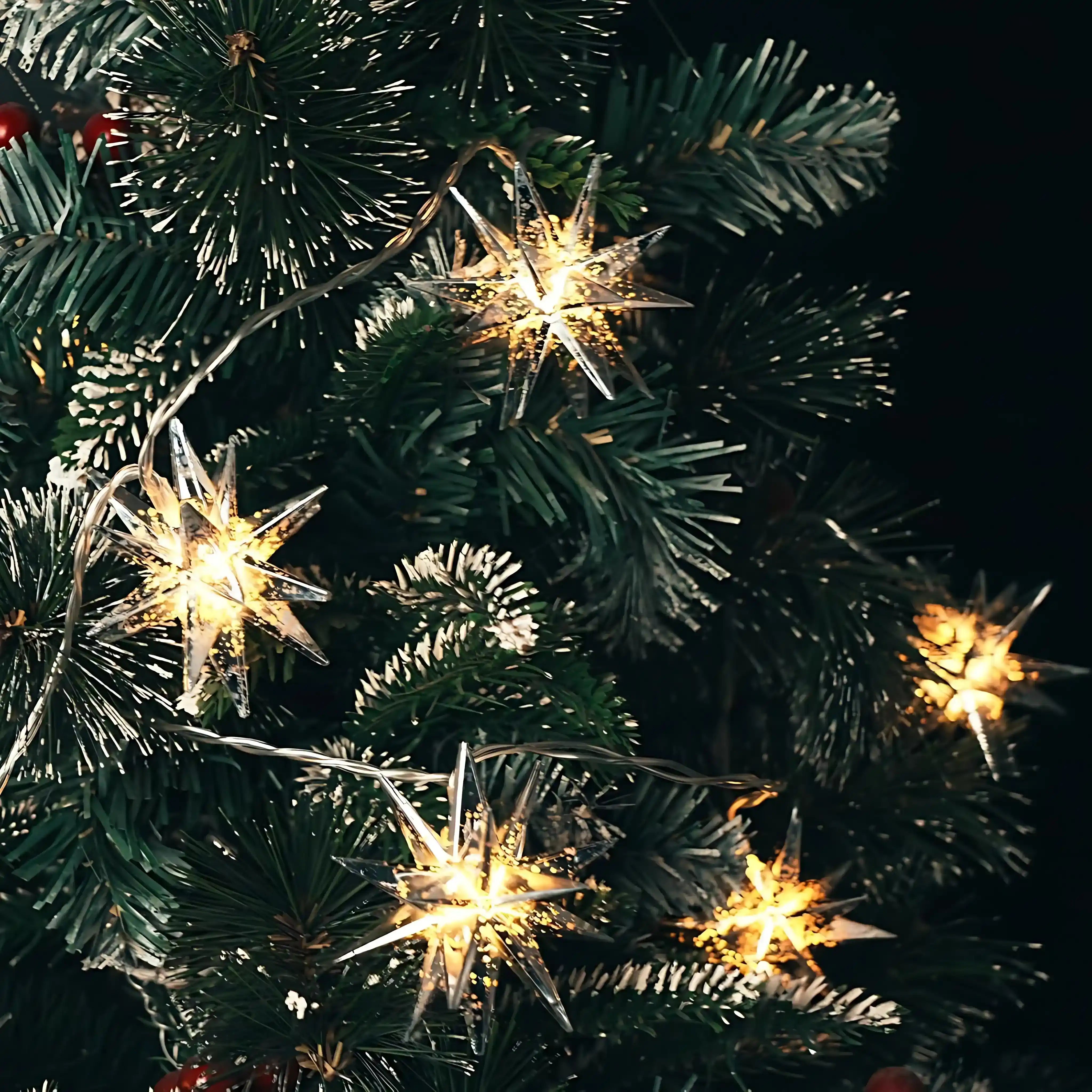 gresonic-weihnachtsstern-lichterkette-10er-12cm-gold-led image 5