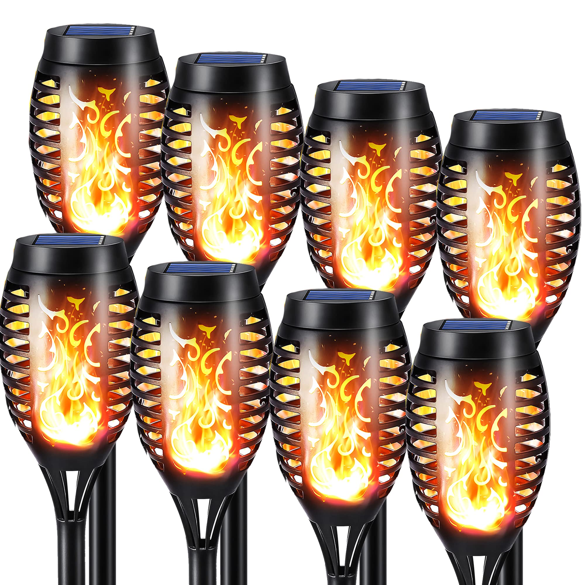 nexvin-solarfackeln-garten-8-st-ck-flammeneffekt-ip65 image 1