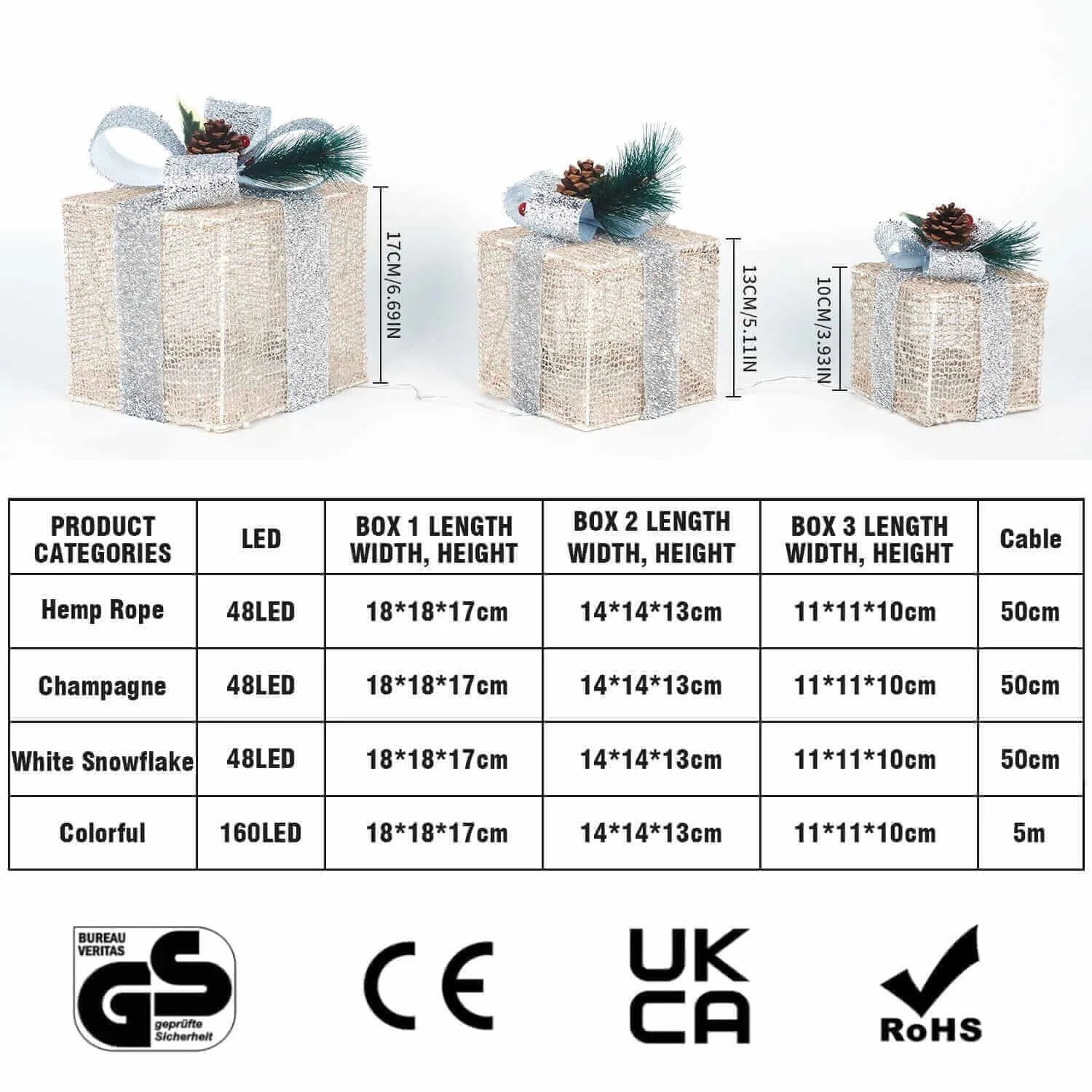 gresonic-led-lichterkette-48-led-geschenkboxen-champagner-batterie image 3