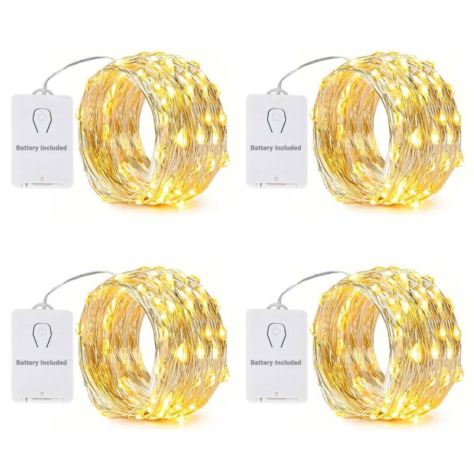 nexvin-christmas-lights-lichterkette-4x6m-60-led-warmwei image 1