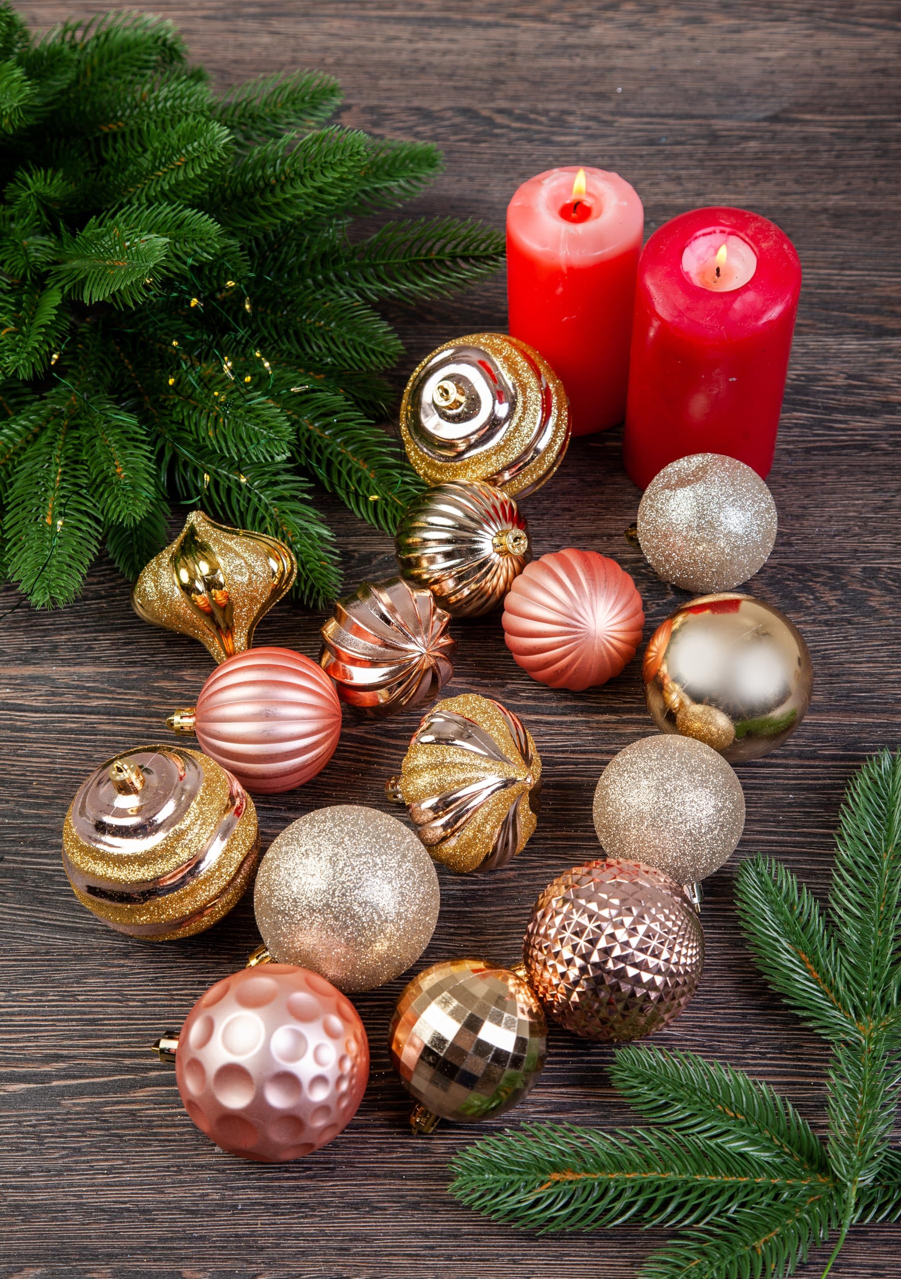 evexmas-zubeh-r-christbaumkugeln-60tlg-gold-rosa-6-7cm image 4
