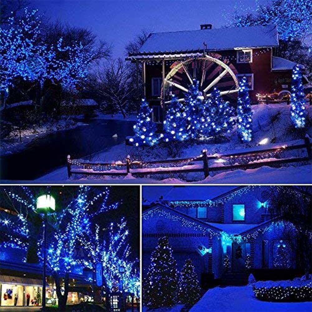nexvin-christmas-lights-lichterkette-solar-20m-blau-200-led image 5
