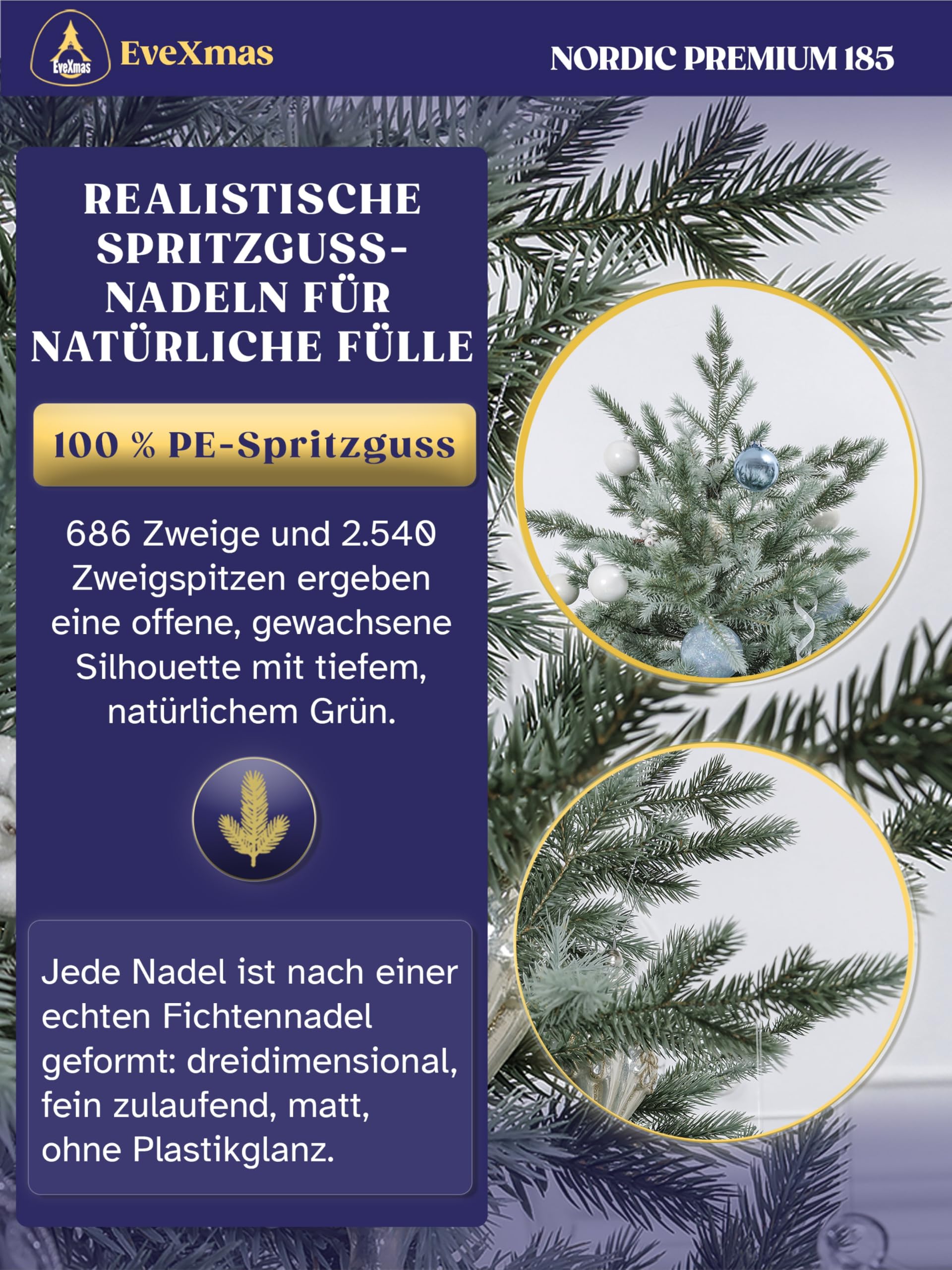 evexmas-nordic-pine-weihnachtsbaum-180cm-pe-wie-echt image 3