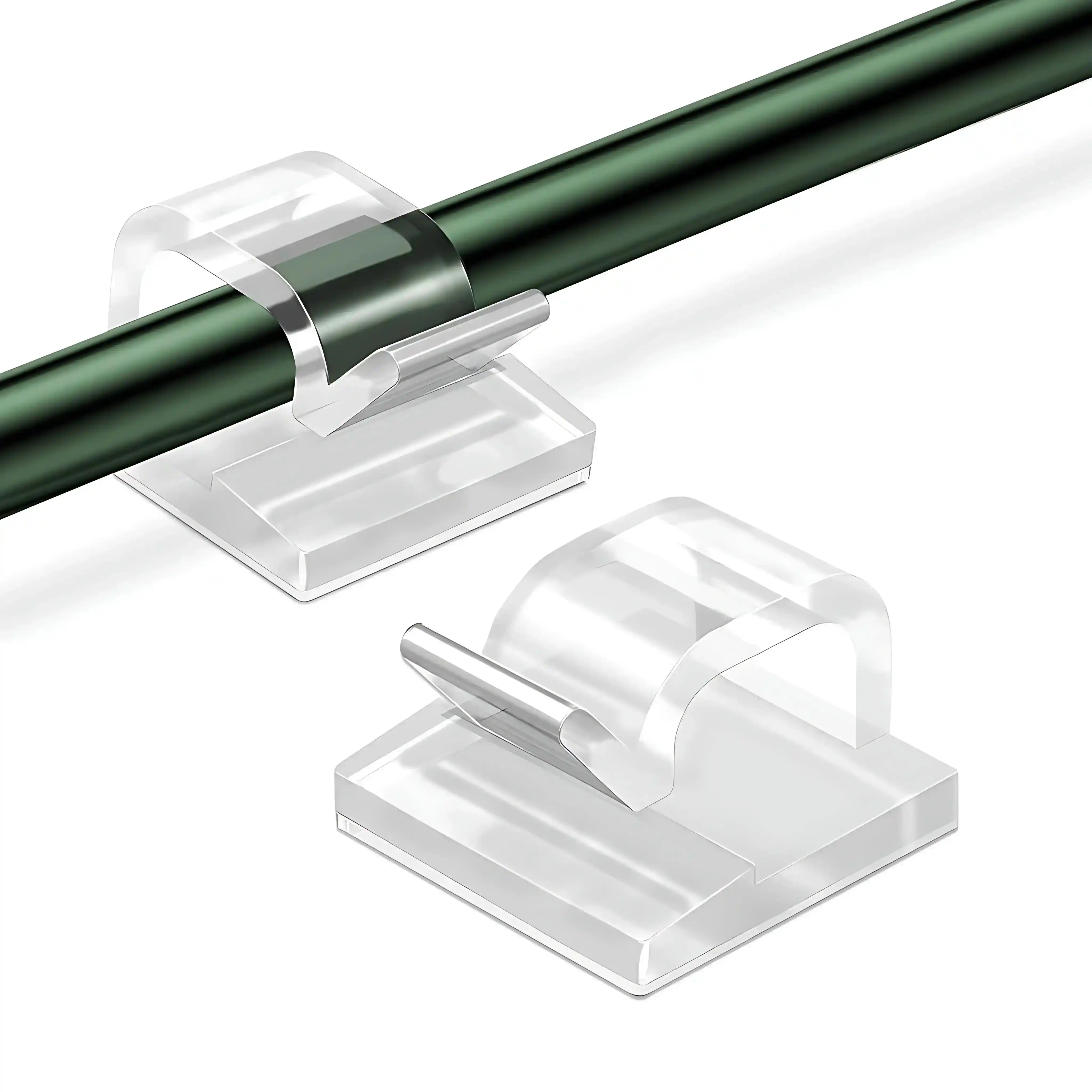 gresonic-zubeh-r-kabelhalter-120-clips-transparent-selbstklebend image 1