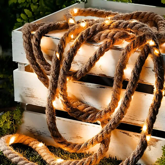 gresonic-seil-lichterkette-80-led-6m-warmwei-jute image 1