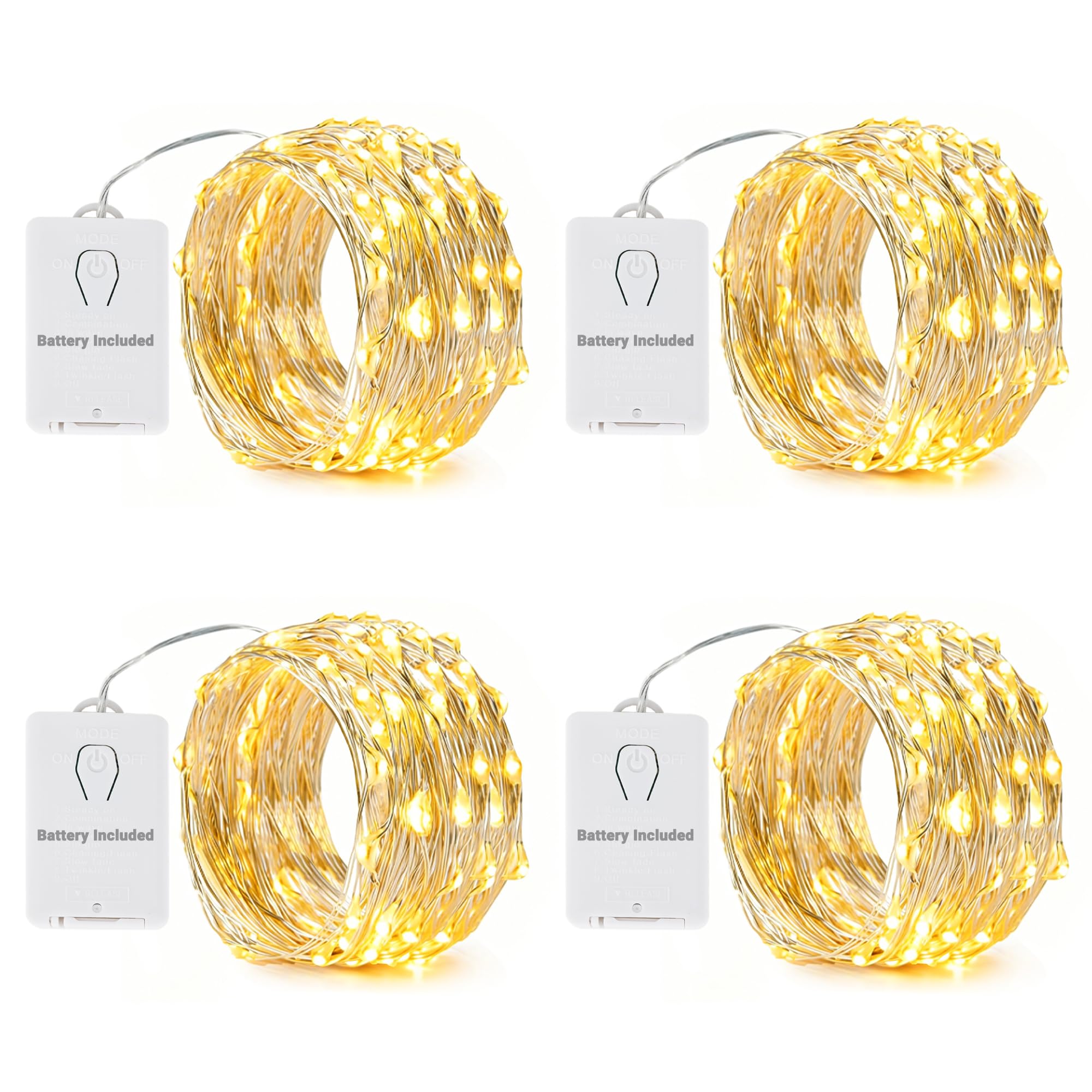 nexvin-christmas-lights-lichterkette-4x6m-60-led-warmwei image 1
