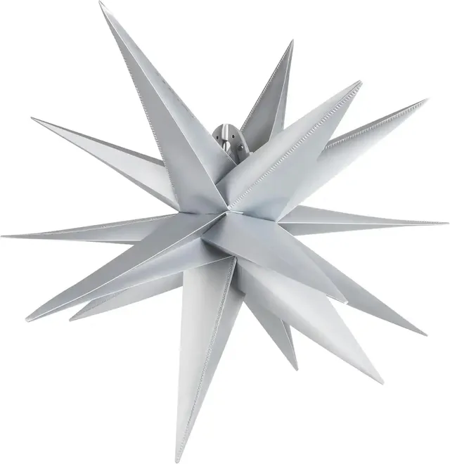 gresonic-weihnachtsstern-lichterkette-10-led-silber-35cm-batteriebetrieben image 1