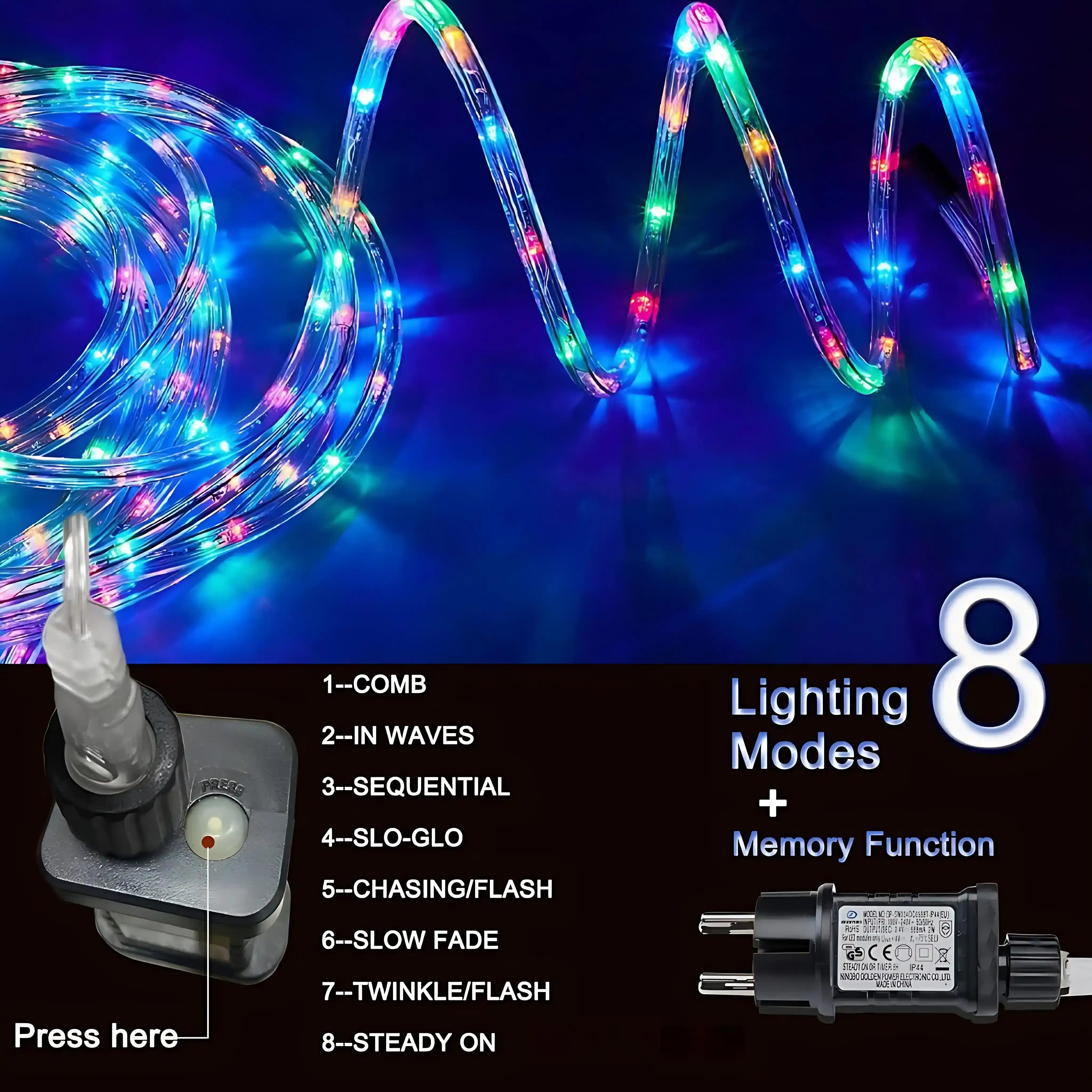 gresonic-lichtschlauch-200-led-bunt-8-modi-strombetrieb image 7