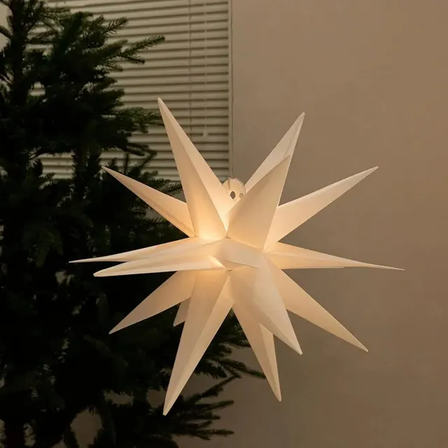 gresonic-weihnachtsstern-lichterkette-10-led-wei-60-cm image 1