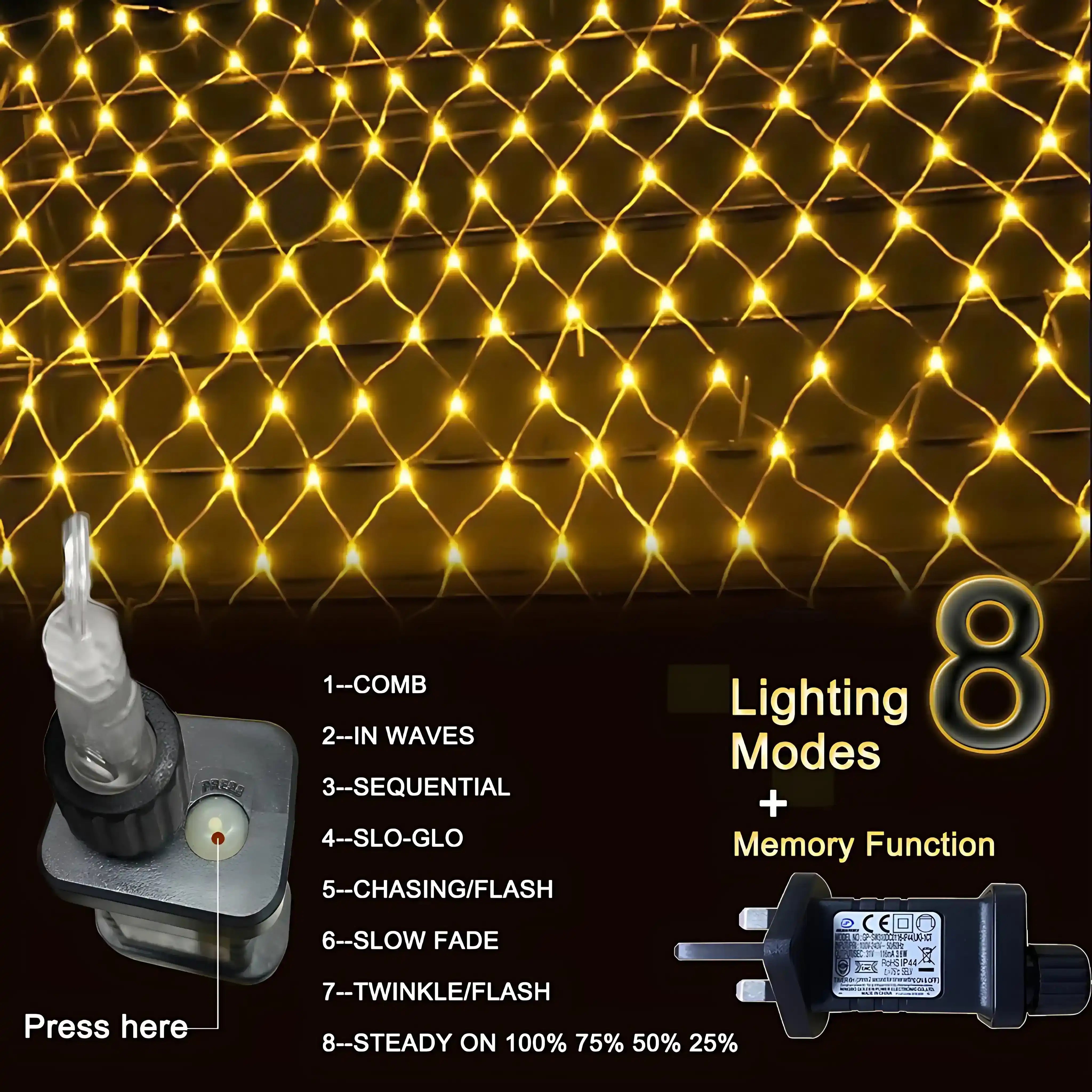 gresonic-led-lichternetz-240-led-warmwei-strombetrieb image 4