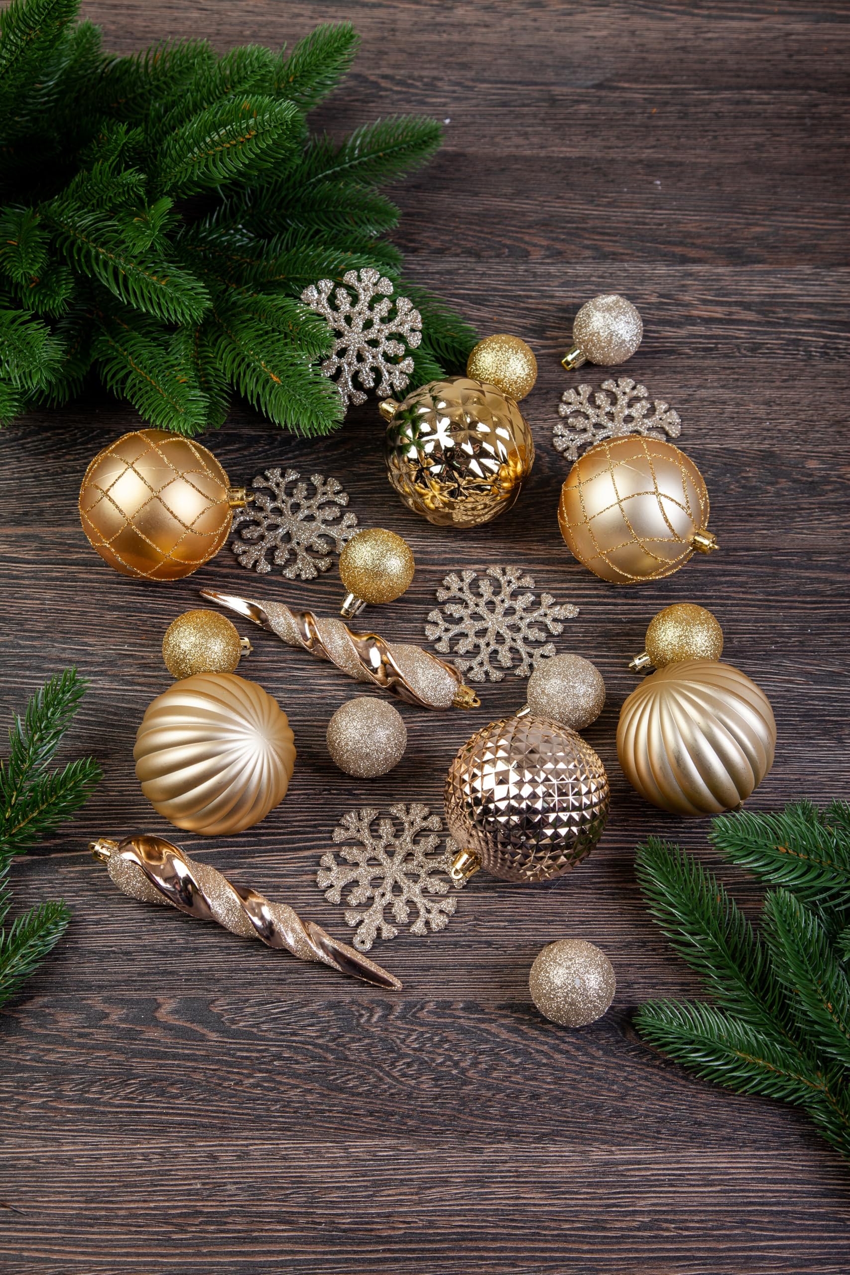evexmas-schmuck-set-weihnachtskugeln-gold-50-teilig image 2
