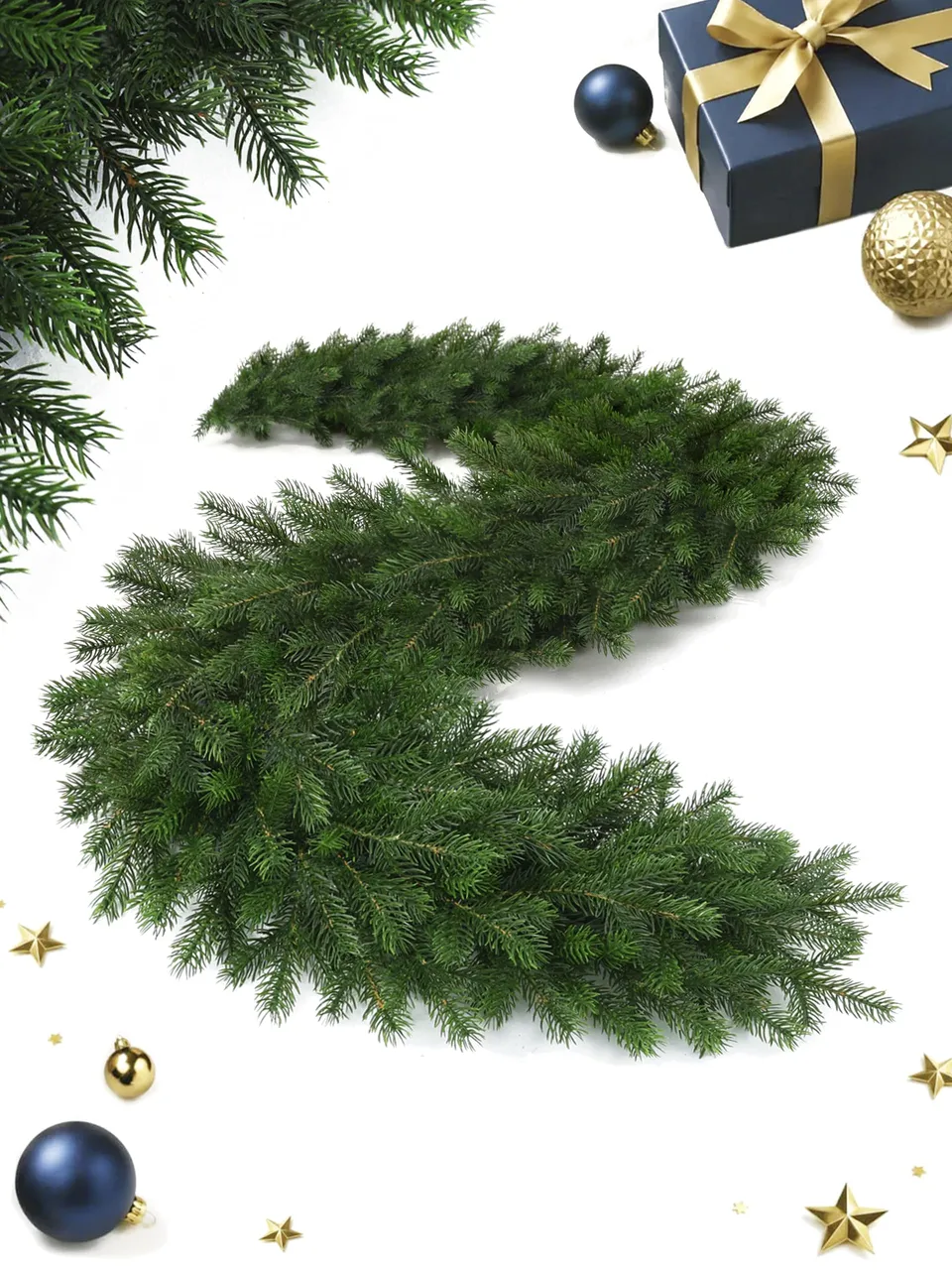 evexmas-altair-tannengirlande-k-nstlich-200-cm-ohne-led-wetterfest image 1
