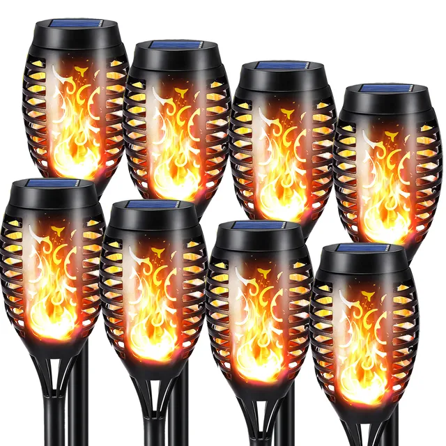 nexvin-solarfackeln-garten-8-st-ck-flammeneffekt-ip65 image 1