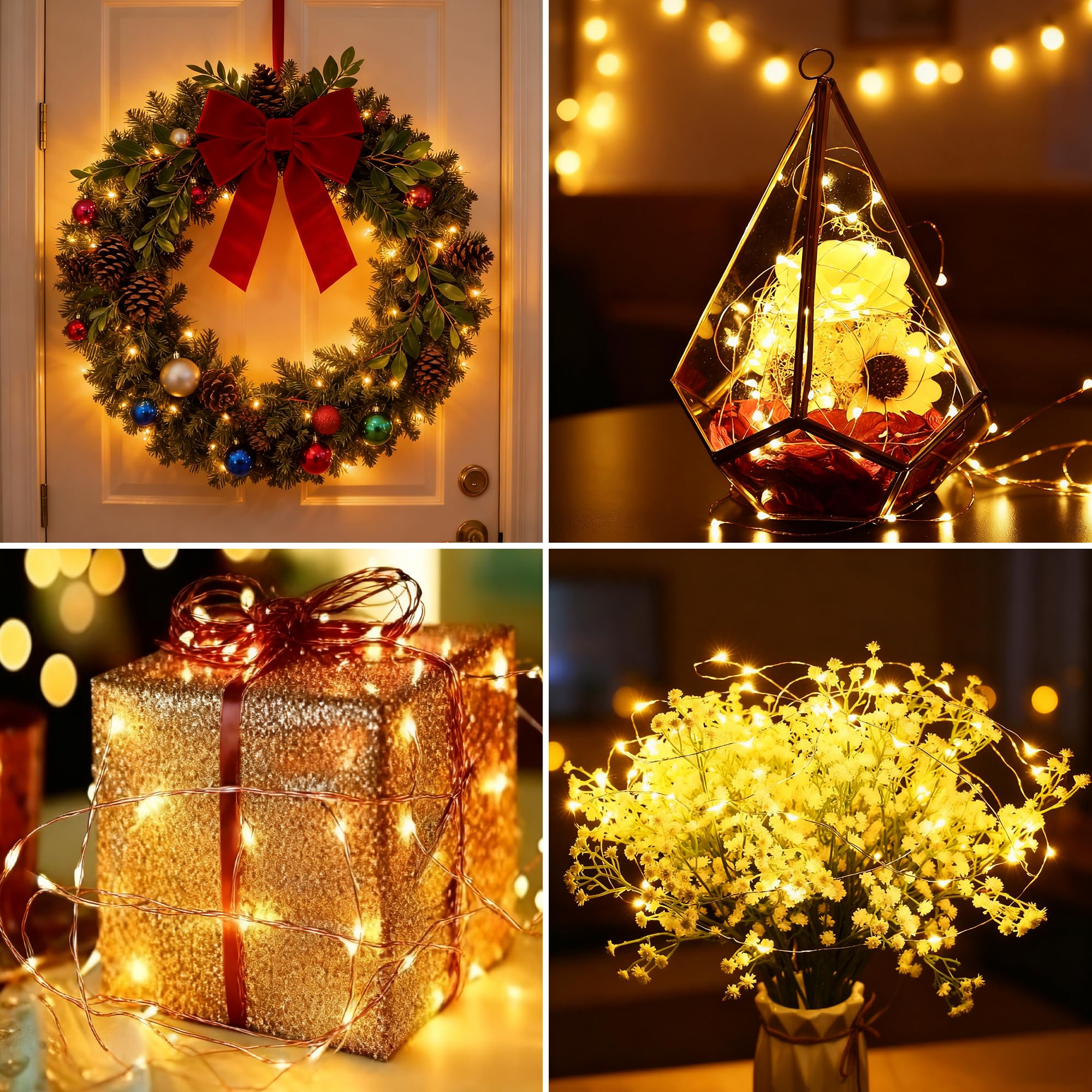 nexvin-christmas-lights-lichterkette-4x6m-60-led-warmwei image 2