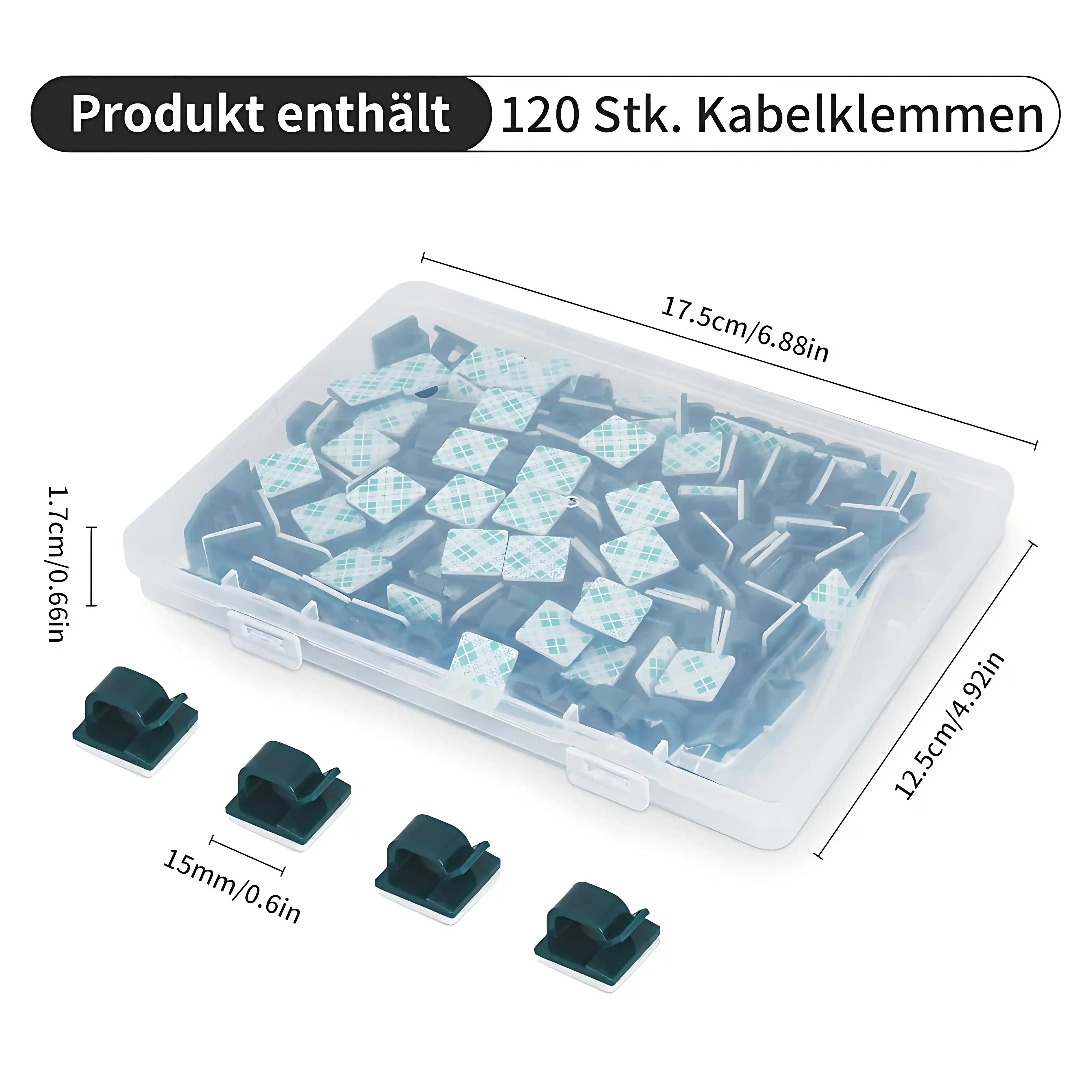 gresonic-zubeh-r-kabelhalter-clips-selbstklebend-gr-n-120er image 2