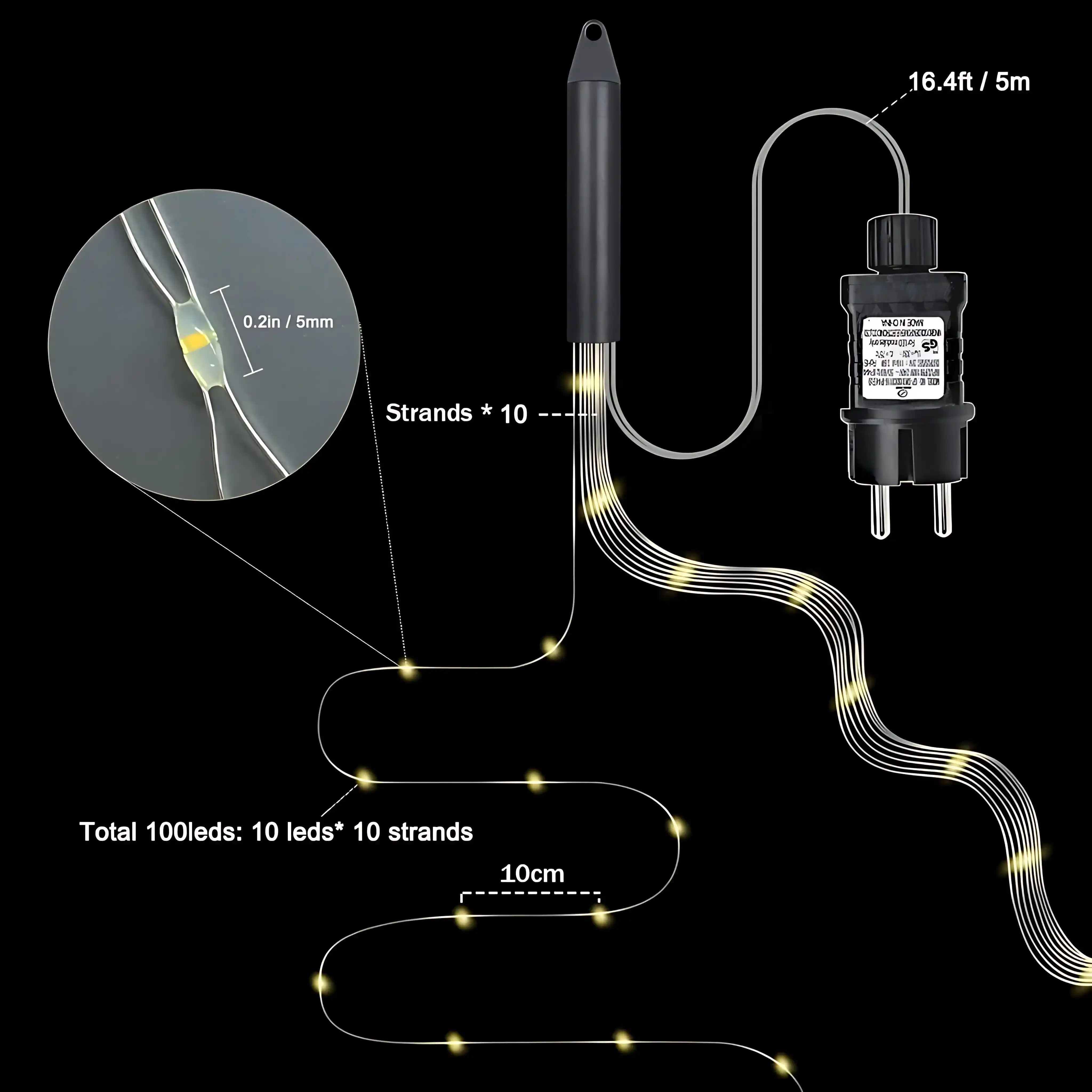 gresonic-led-mikro-lichterb-ndel-300-led-wasserfall-warmwei image 5