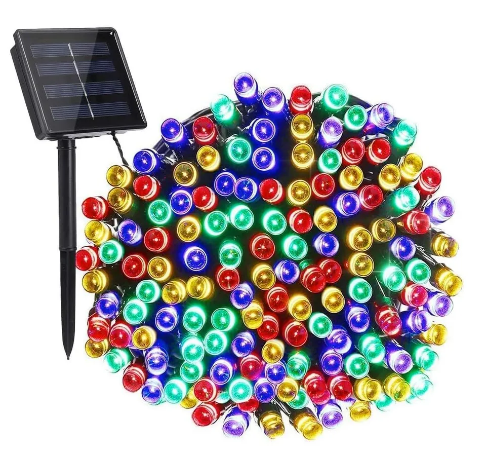nexvin-christmas-lights-lichterkette-solar-20-m-200-led-bunt image 1