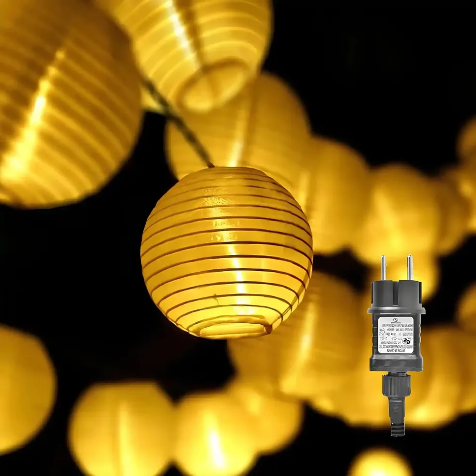 gresonic-led-lampion-lichterkette-20-leds-warmwei image 1