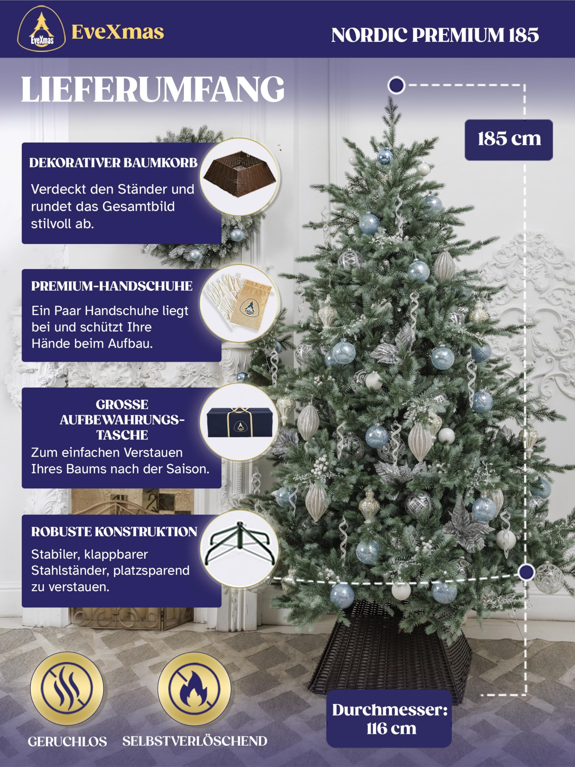 evexmas-nordic-pine-weihnachtsbaum-180cm-pe-wie-echt image 2