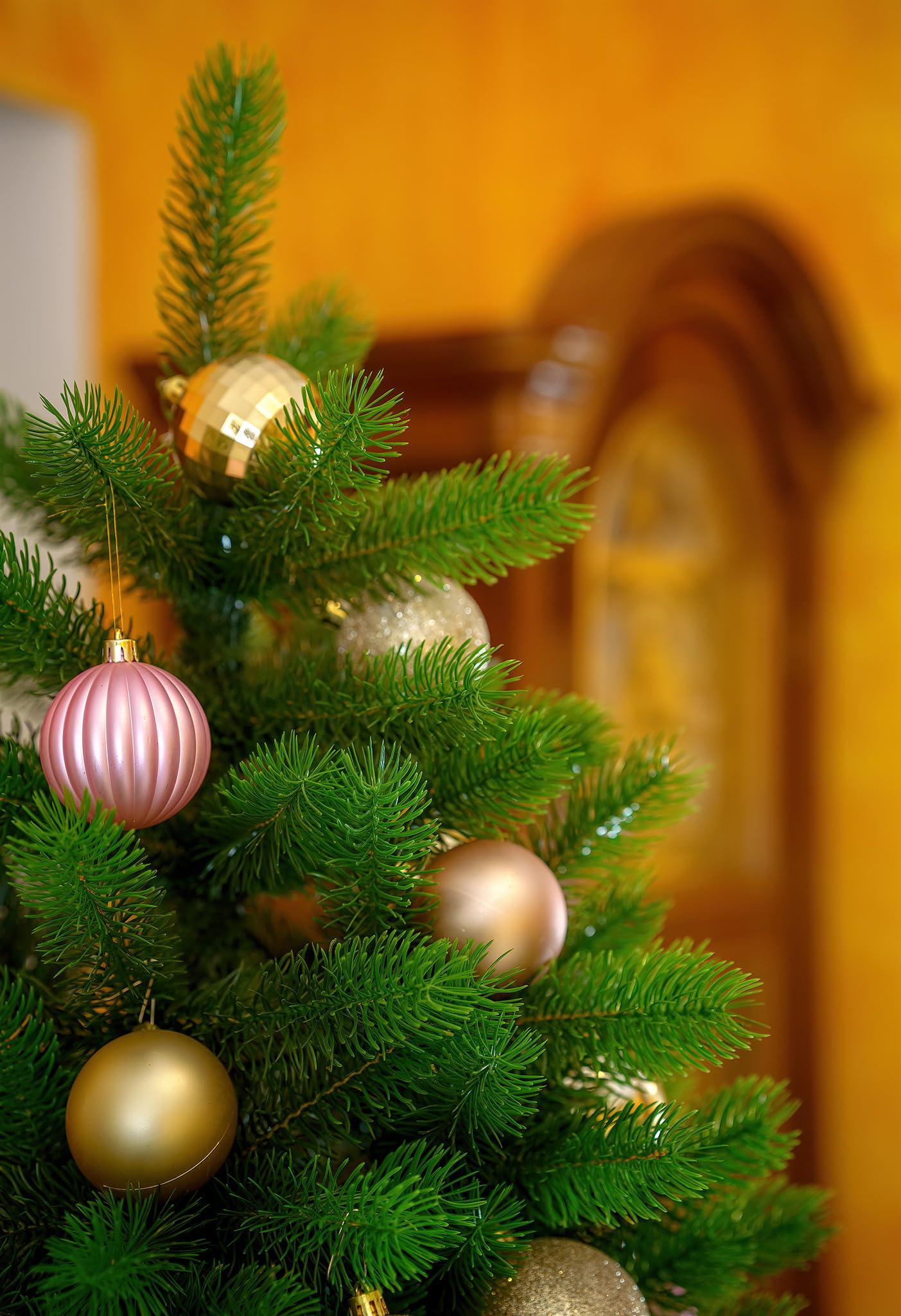 evexmas-zubeh-r-christbaumkugeln-60tlg-gold-rosa-6-7cm image 5