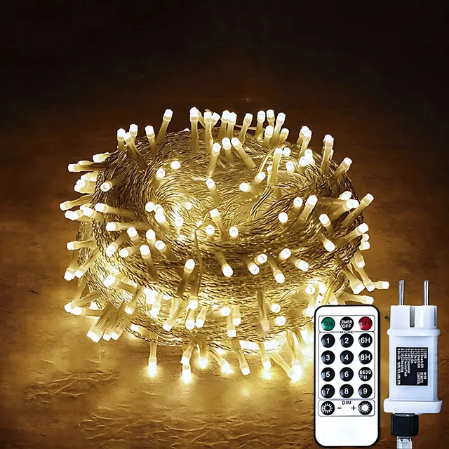 gresonic-led-lichterkette-100-led-warmwei-dimmbar-8-modi image 1