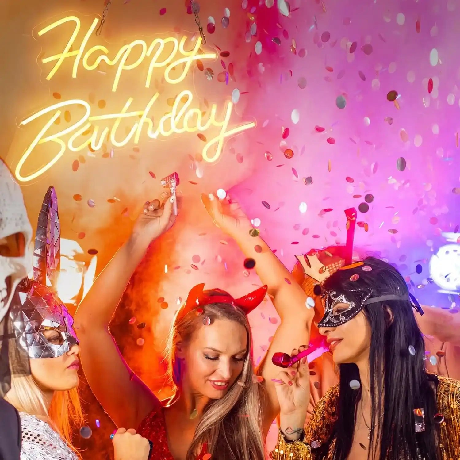 gresonic-led-lichterkette-happy-birthday-neonschild-usb-warmwei image 1