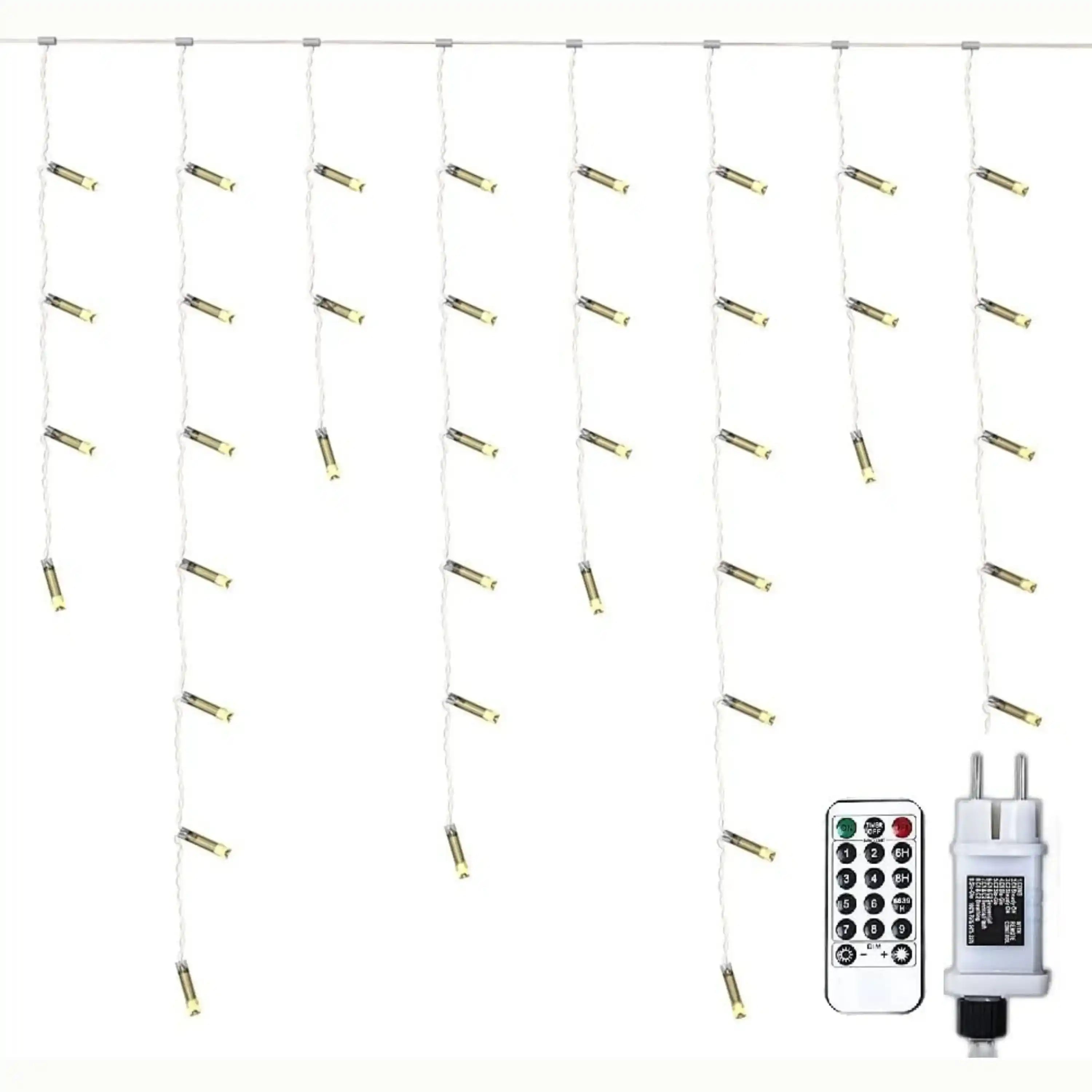 gresonic-eisregen-lichterkette-600-led-15m-warmwei-dimmbar image 1