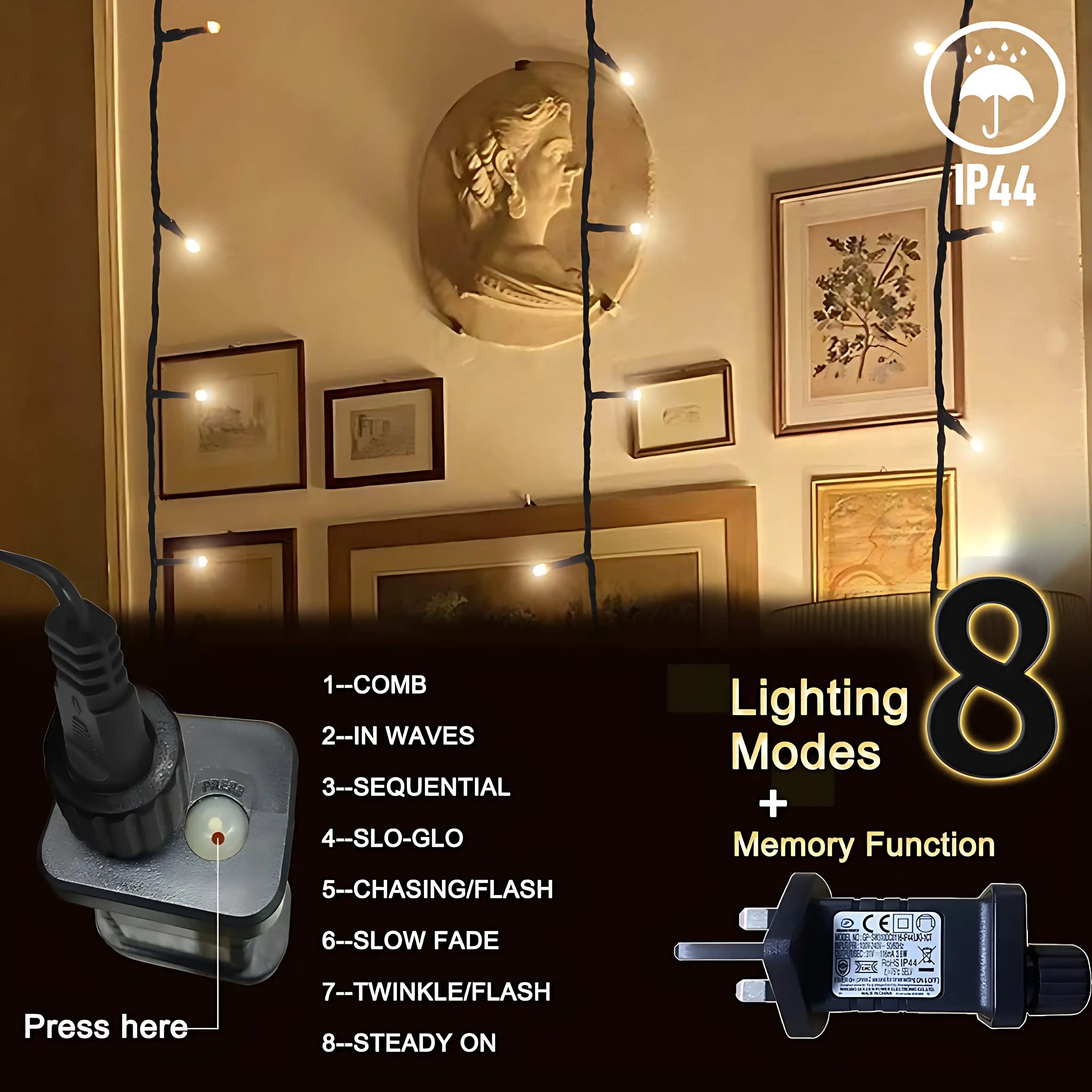gresonic-led-lichterkette-400-led-warmwei-gr-nes-kabel image 4