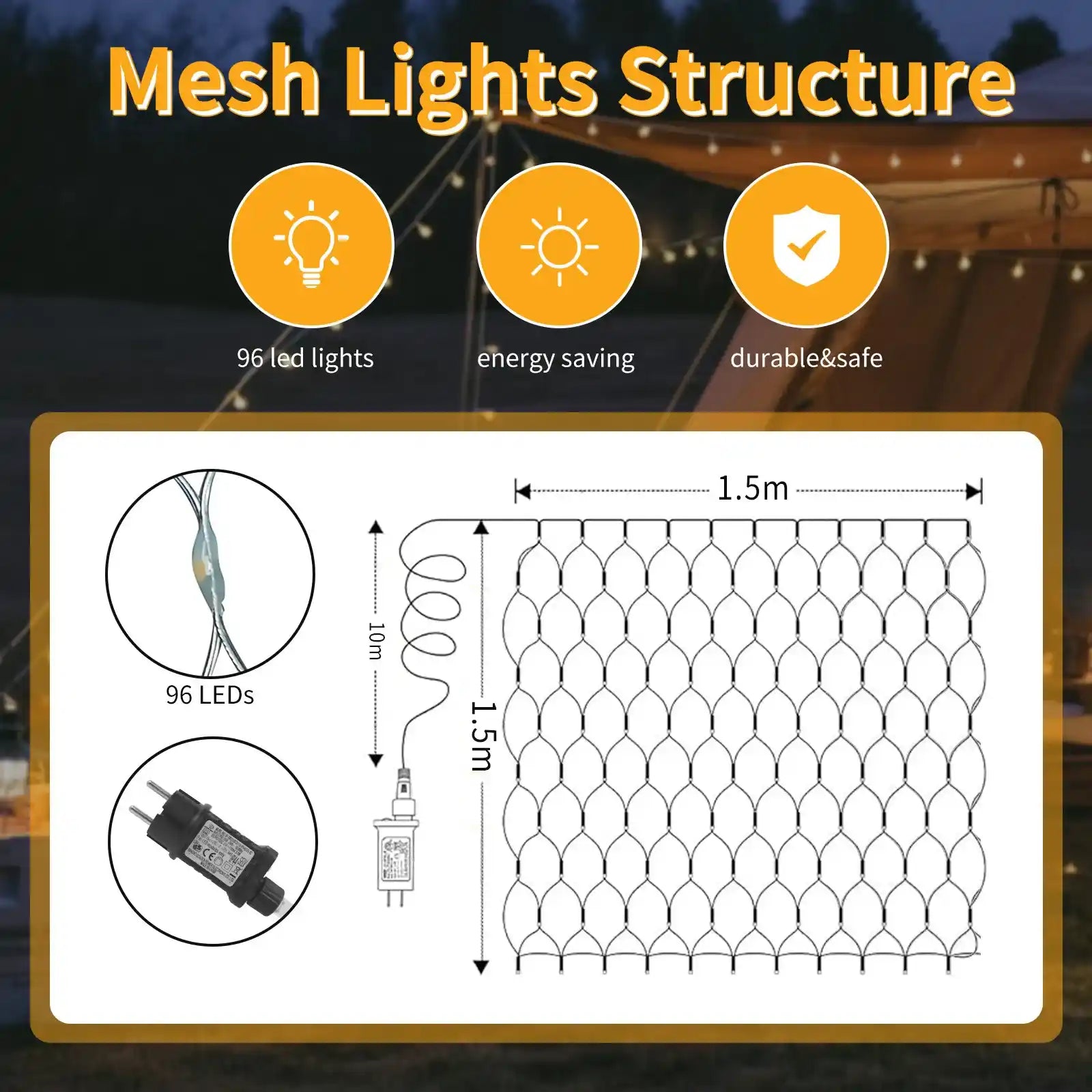 gresonic-led-lichternetz-96-led-1-5x1-5m-warmwei-8-modi image 5