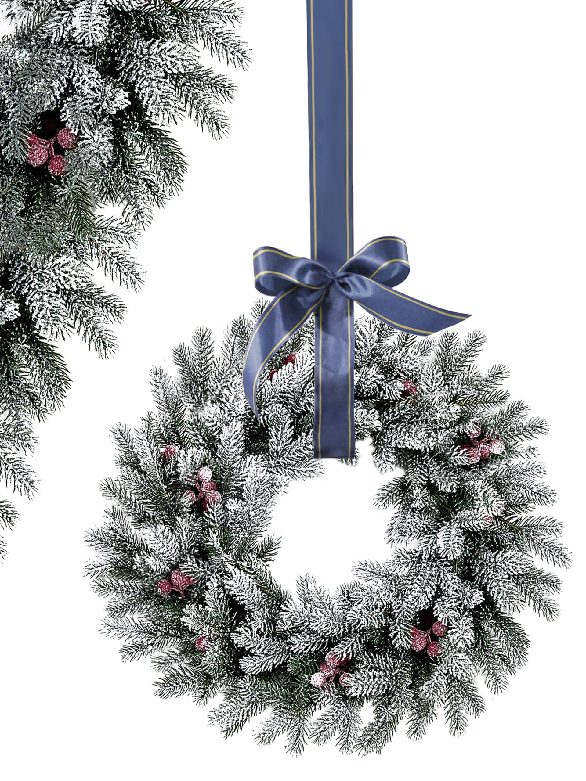 evexmas-altair-tannenkranz-beeren-beschneit-45-cm image 1