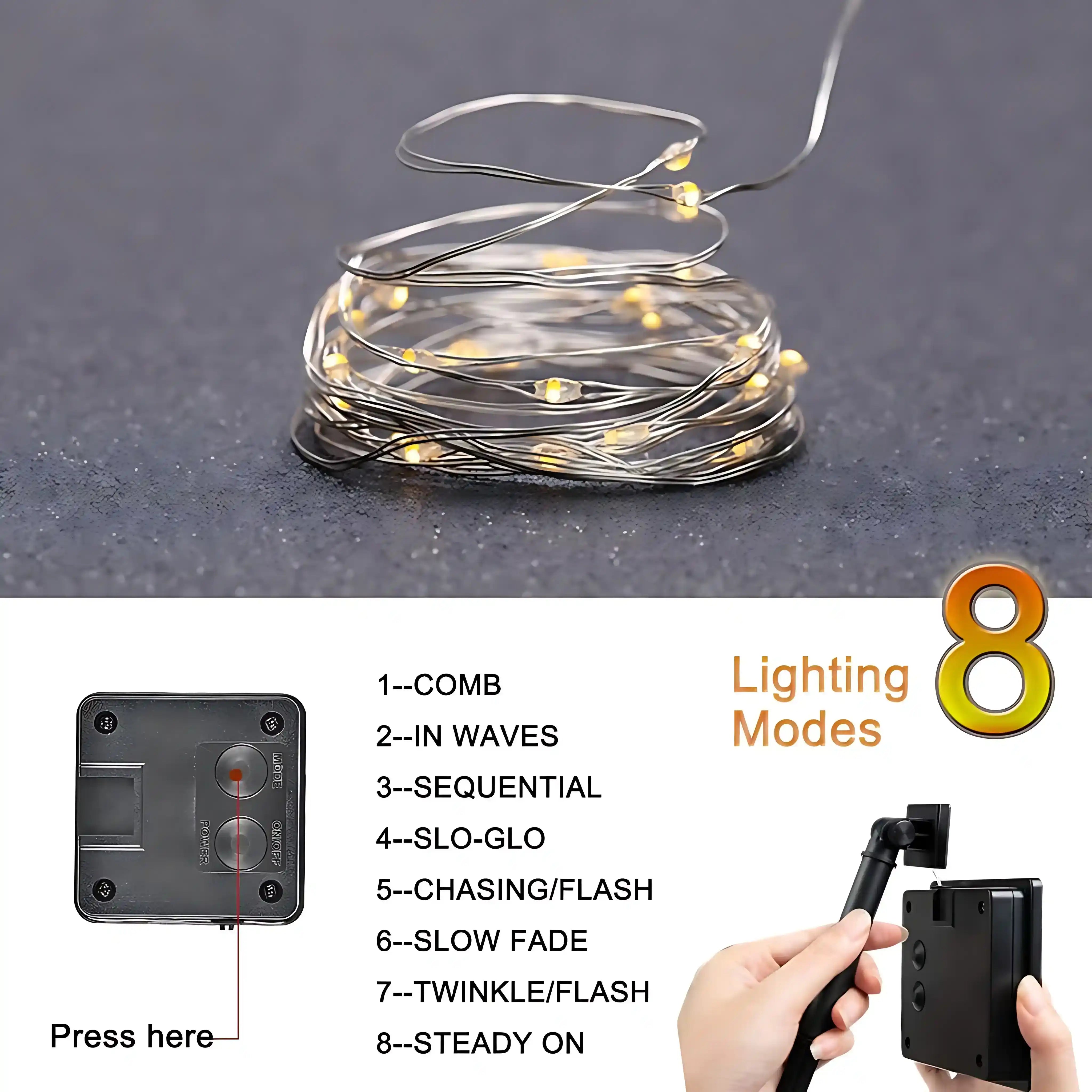 gresonic-solar-lichterkette-100-led-kupferdraht-warmwei-wasserdicht image 5