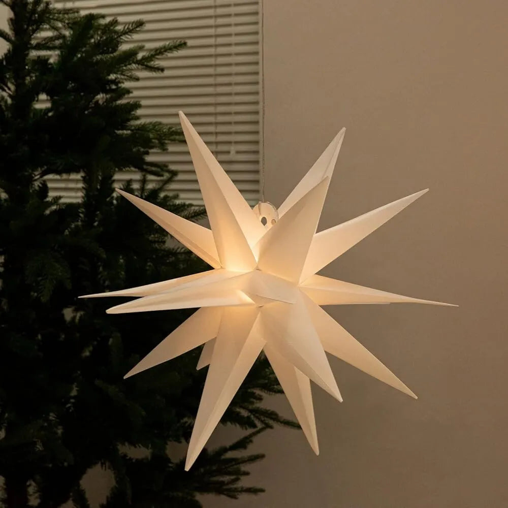 gresonic-weihnachtsstern-lichterkette-10-led-wei-60-cm image 1