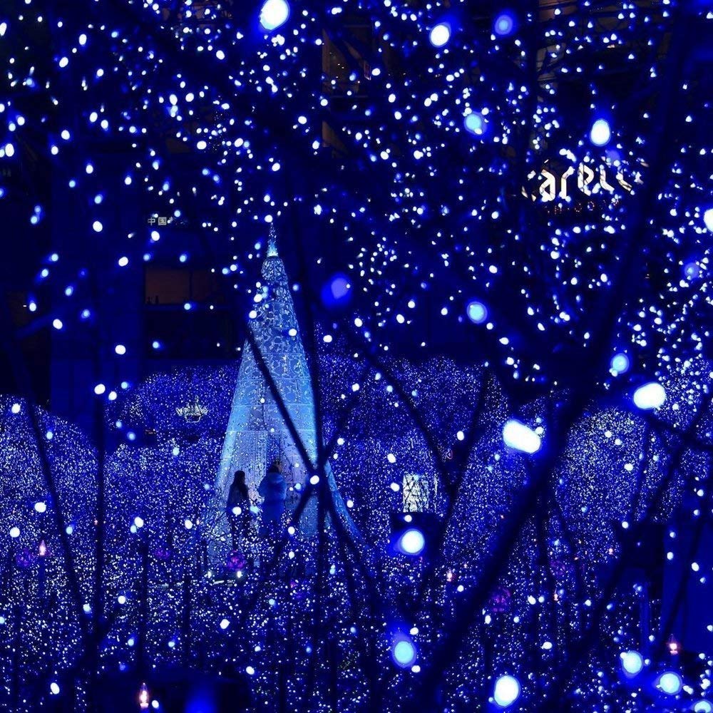 nexvin-christmas-lights-lichterkette-solar-20m-blau-200-led image 4