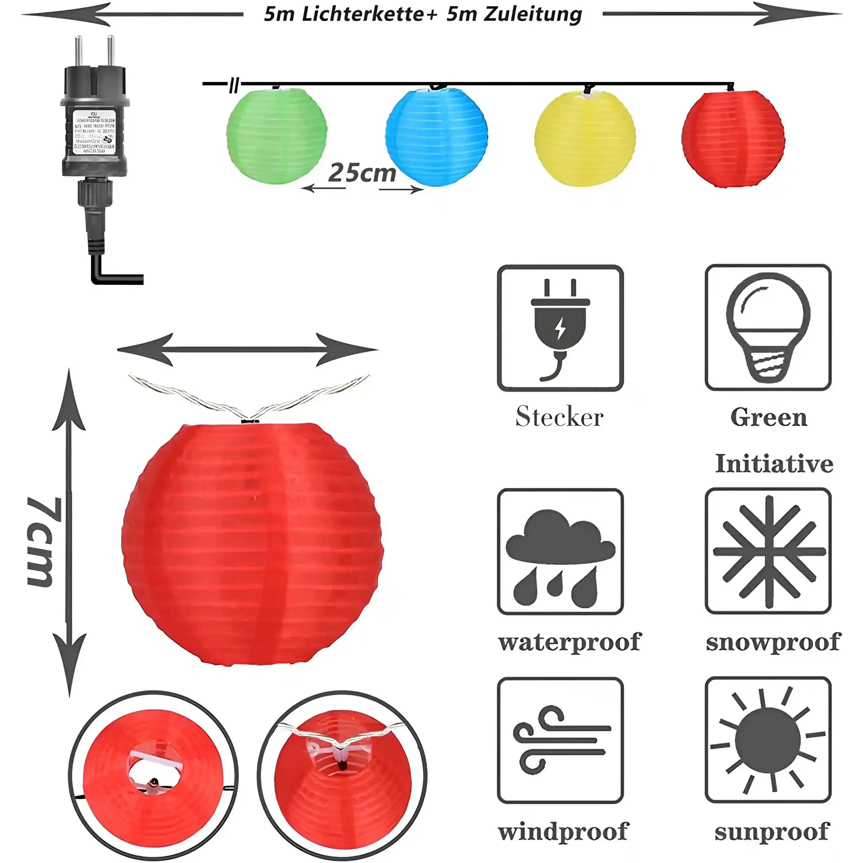 gresonic-led-lampion-lichterkette-20-leds-warmwei image 3
